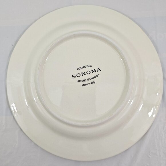 Sonoma Home Goods Strawberry Luncheon Dessert Plates Made in Italy – Set of 3 - Picture 13 of 15